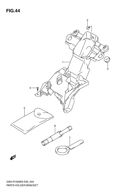 Parts holder bracket
