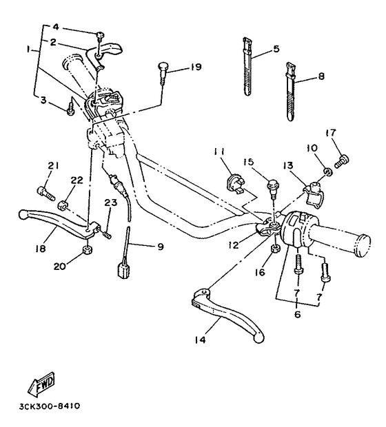 Handle switch. lever