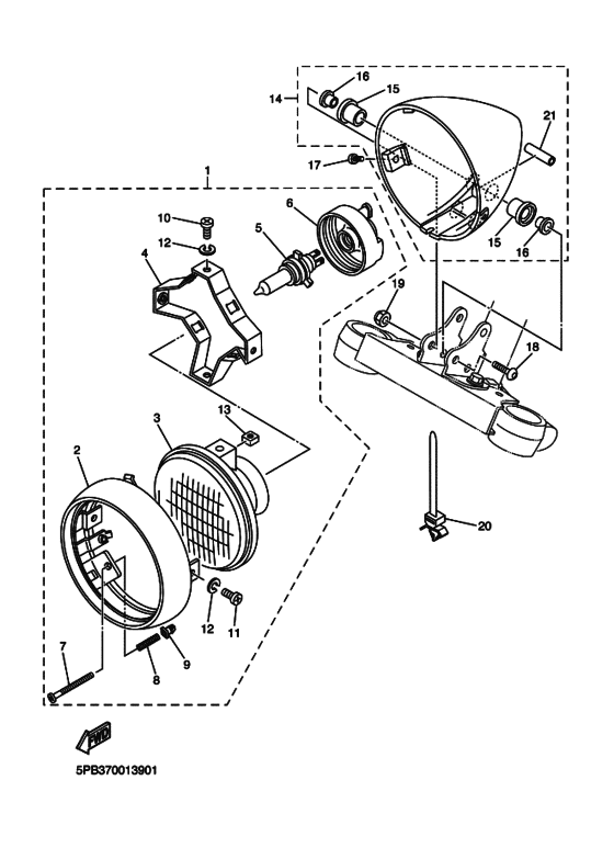 XVS1100 ﾍﾂﾄﾞﾗｲﾄ