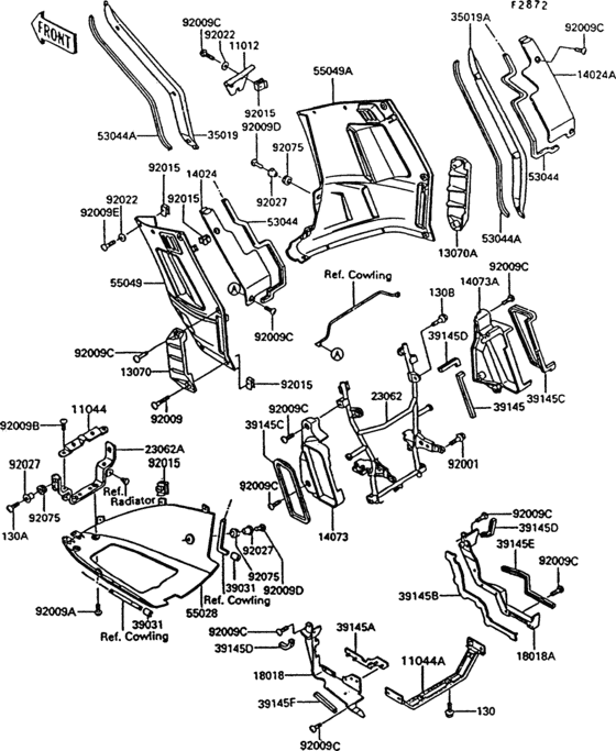 Cowling lowers(1/2)(zg1000-a7/a8)