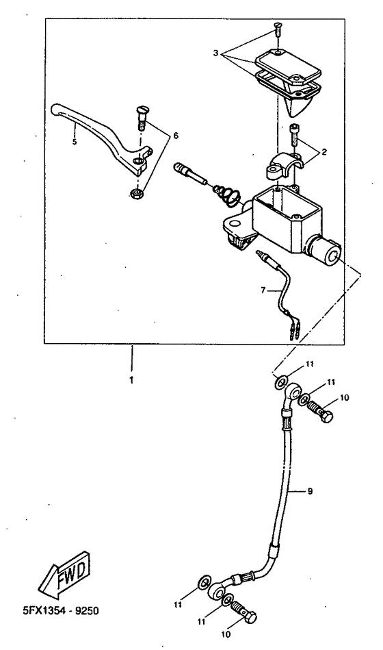CW50RS Главный тормозной цилиндр