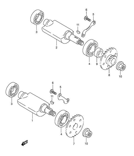 DR800 Балансир кривошипа