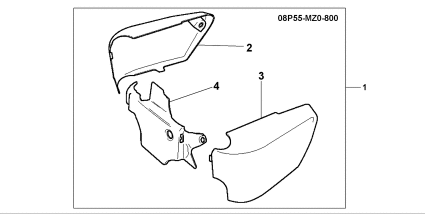 GL1500CD Chrome side covers