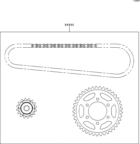 ZX900 Цепь комплект
