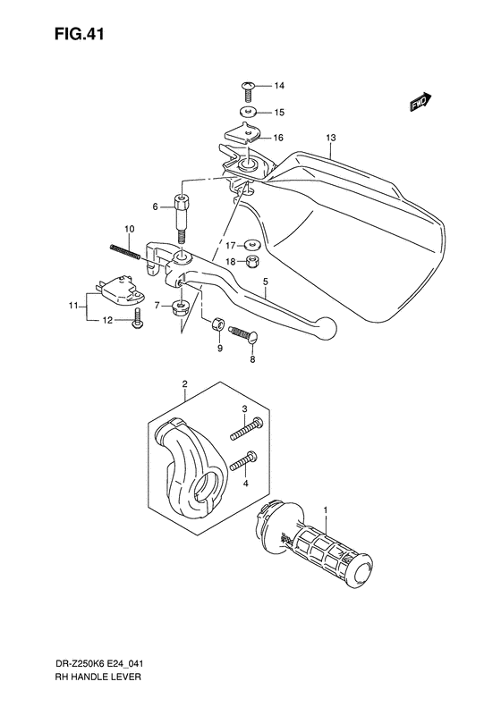 Rh handle lever