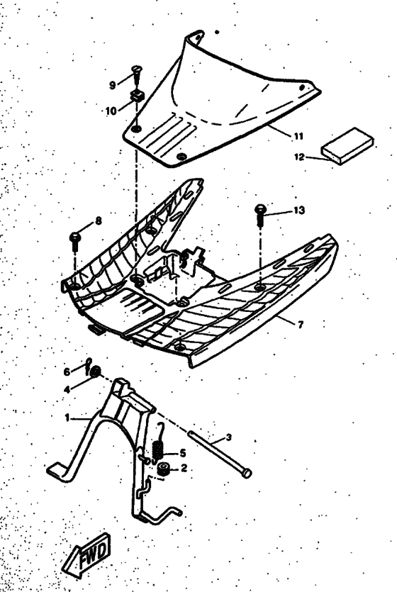 CW50RS Support & repose pied