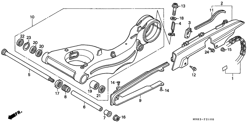 Swingarm/chain case