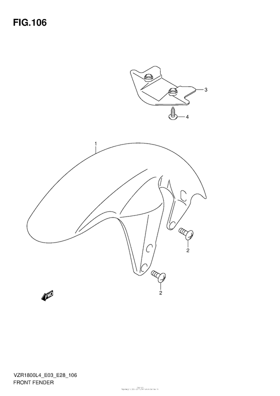 Front Fender (Vzr1800L4 E03)