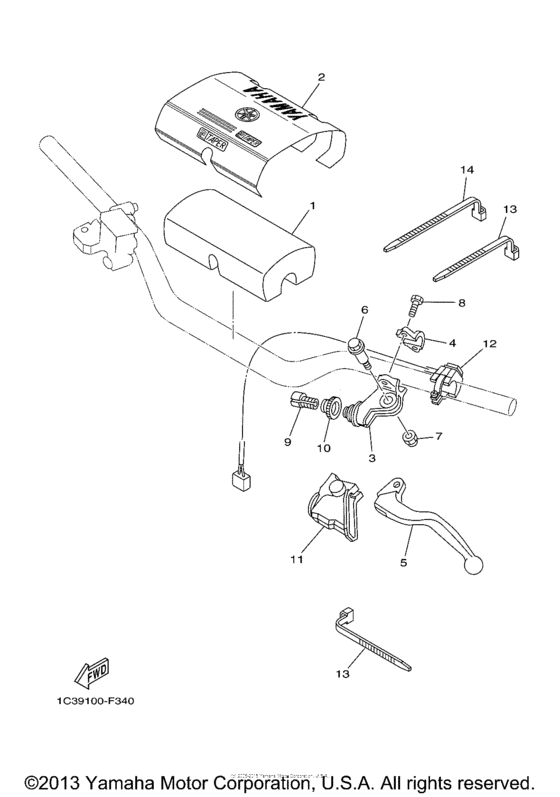 YZ125X1 Рулевые переключатели
