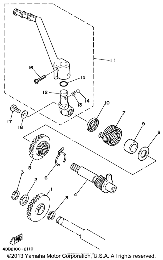 YZ125L1 Стартер