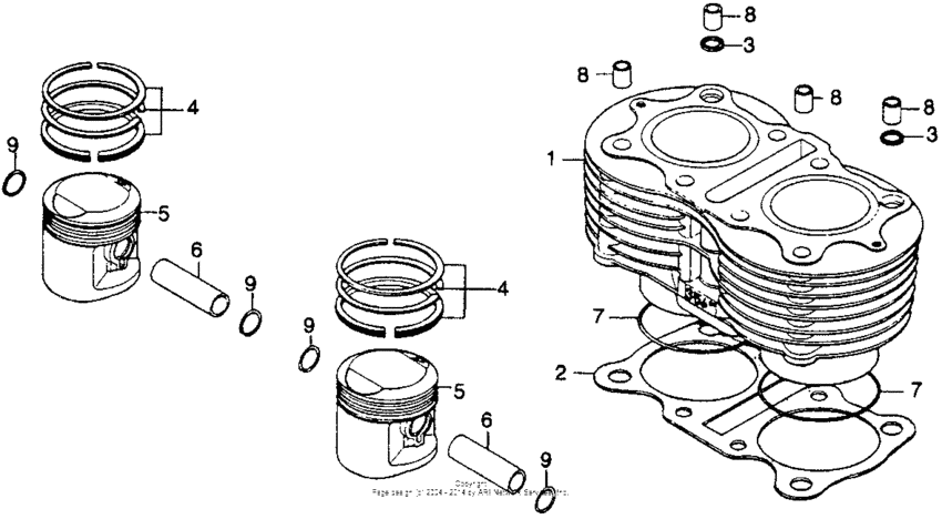 Cylinder + piston