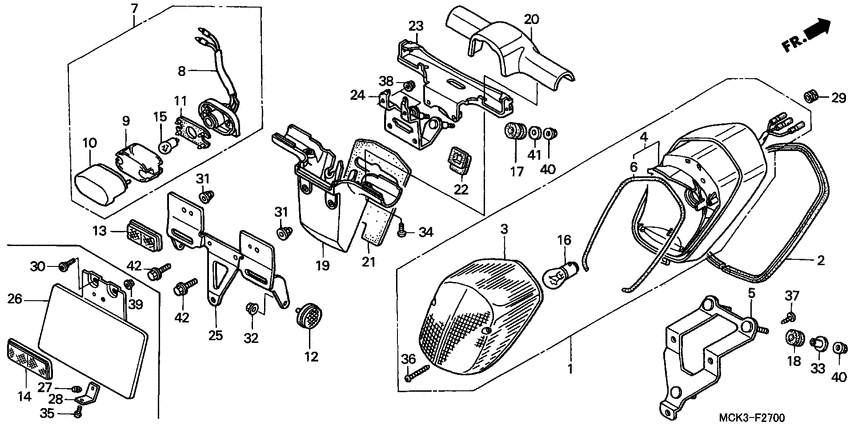 Taillight unit ass`y
