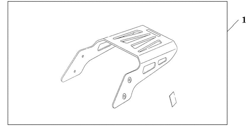 VTX1300S Dlx chrome rear carrier