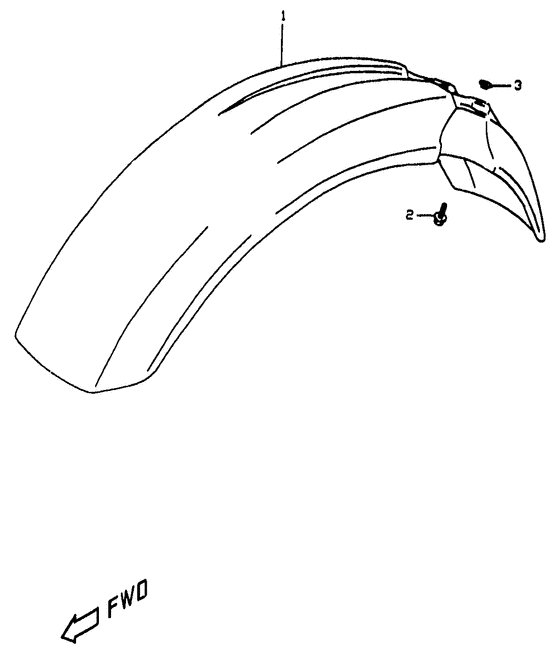 DR350 Переднее крыло