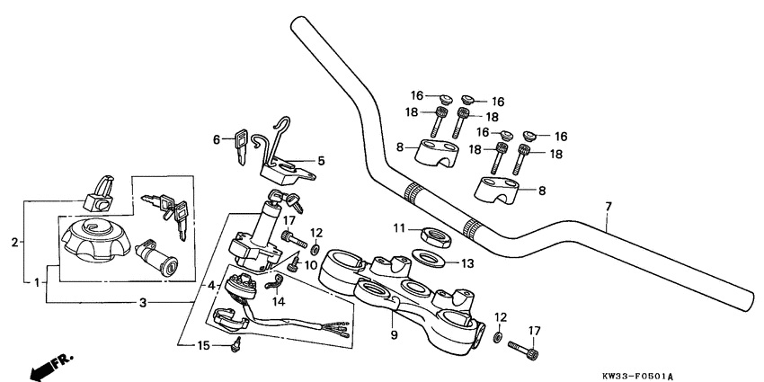 Handle pipe/top bridge