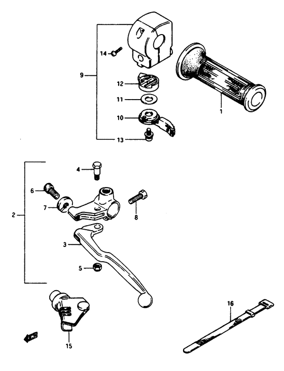 Left handle switch