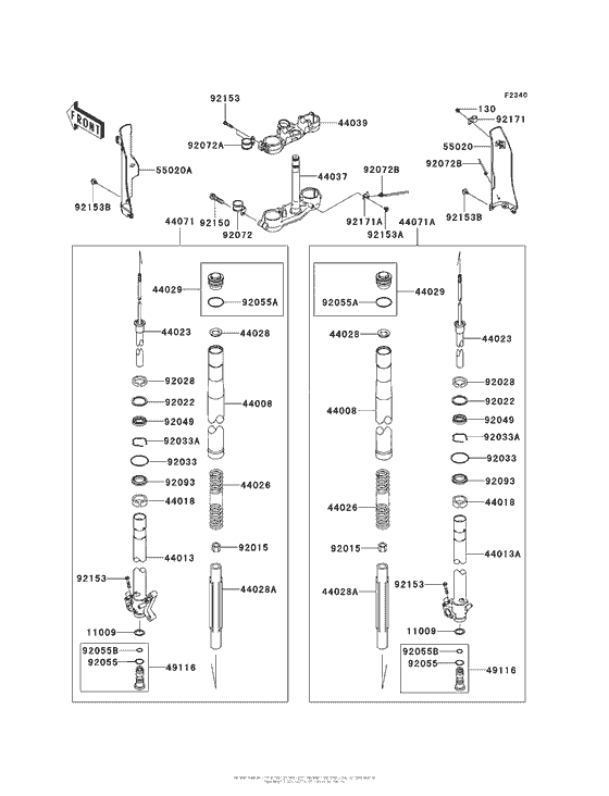  Передняя вилка