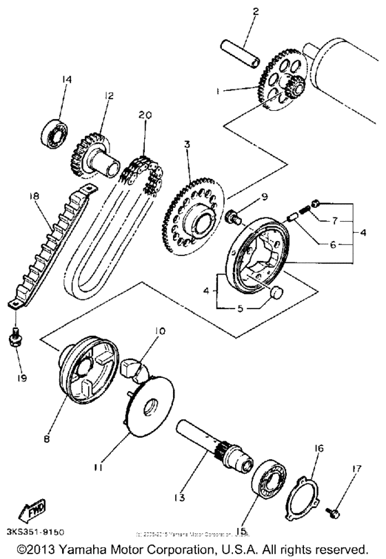 FZR1000B Стартер