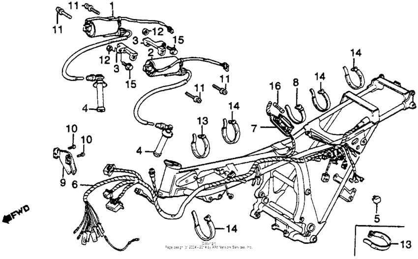 Wire harness + ignition coil