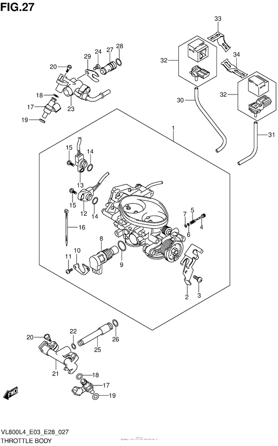 VL800 Throttle Body (Vl800L4 E03)