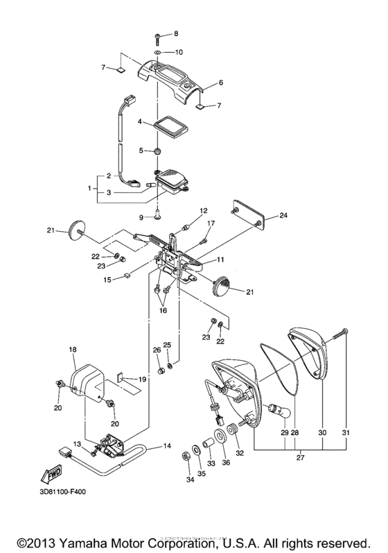XVS1300A Фонарь
