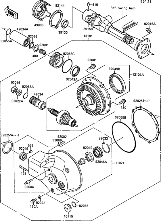 Drive shaft/final gear(1/2)