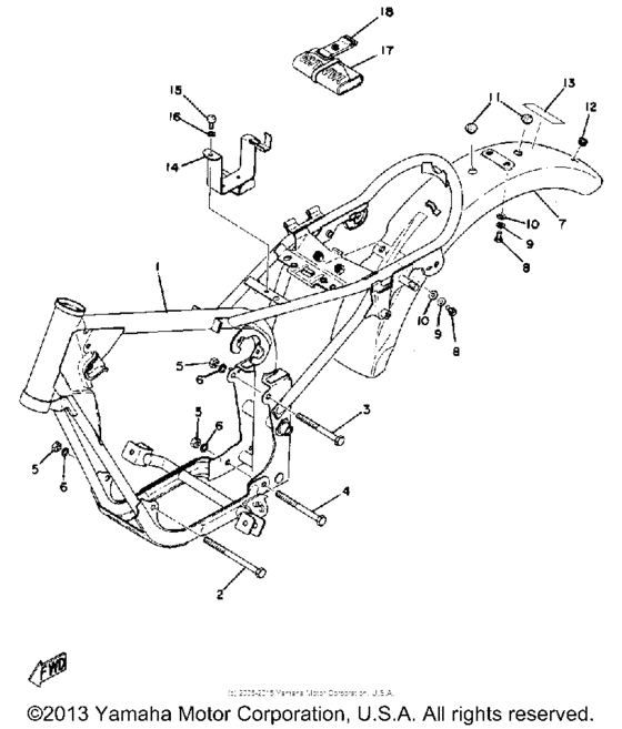 Frame - rear fender