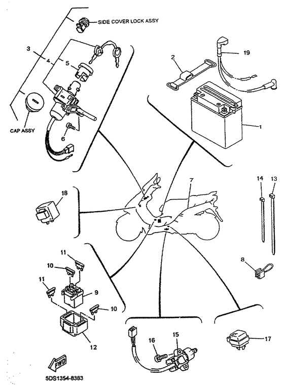 YP125R Электрика 2