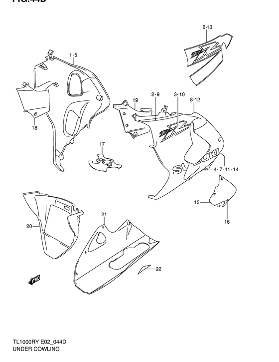 TL1000 Under cowling