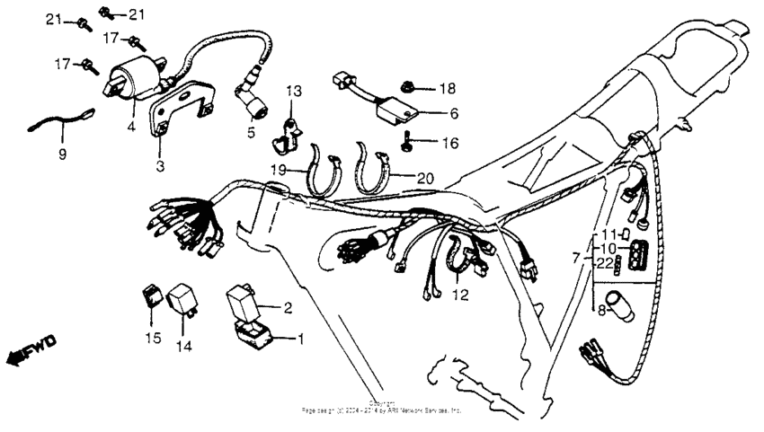 Wire harness + ignition coil