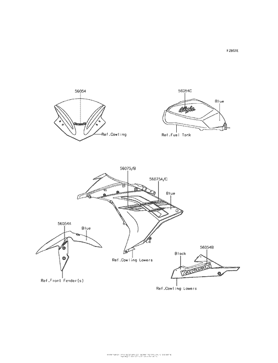EX300 Decals (Blue)(Bhf)(Ca,us)