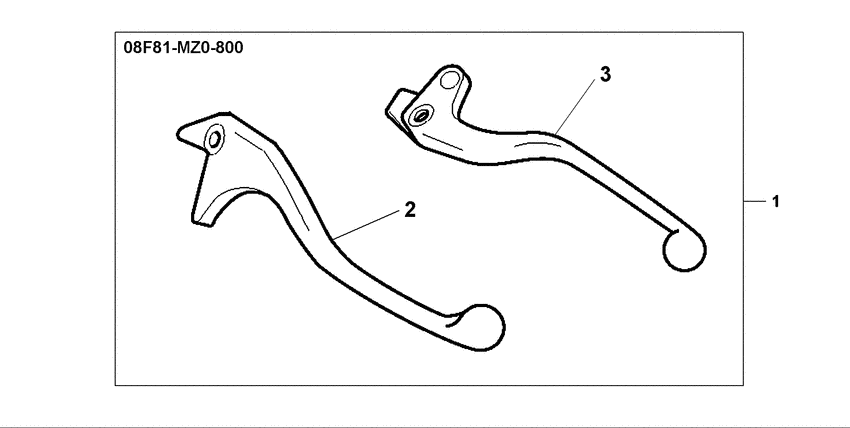 GL1500CD Chrome lever kit