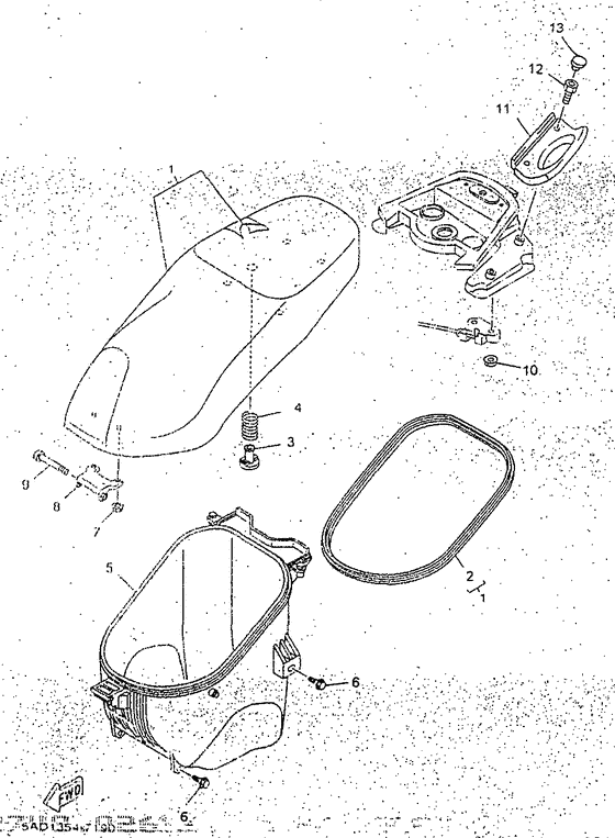 YN50R Сиденье