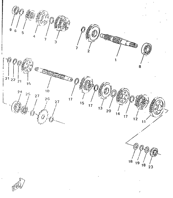 TZR50 Трансмиссия