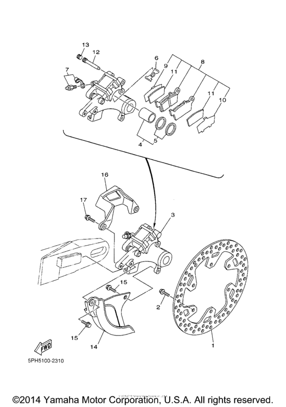Задний суппорт