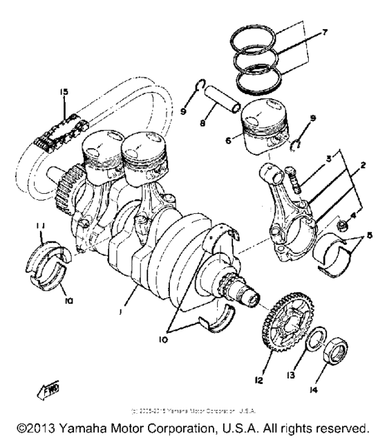 XS750SE-31 - 1978 Crank-piston