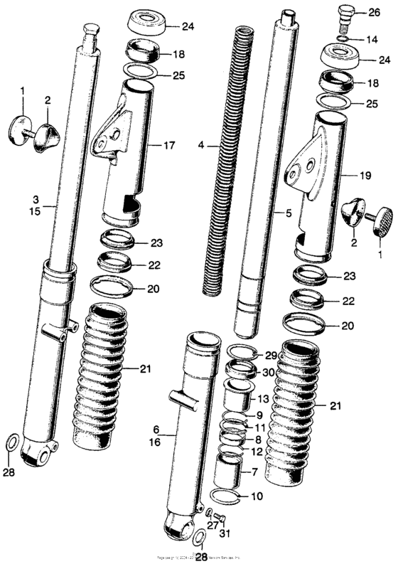 Cl175 front fork k4-k6