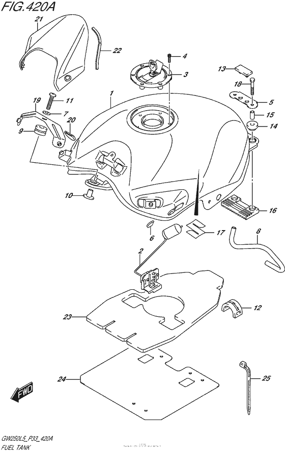 Fuel Tank (Gw250L5 P33)