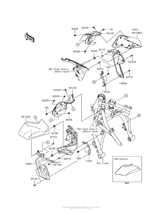ER650 Капот и облицовка