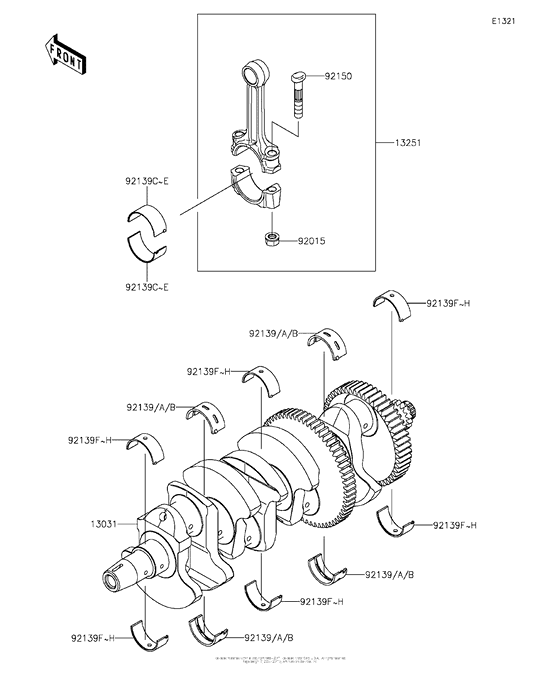 ZX1000 Коленвал