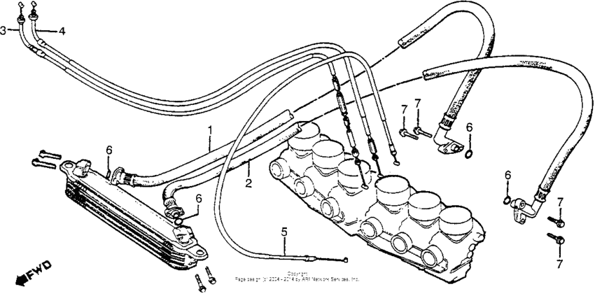 Oil hose + cable