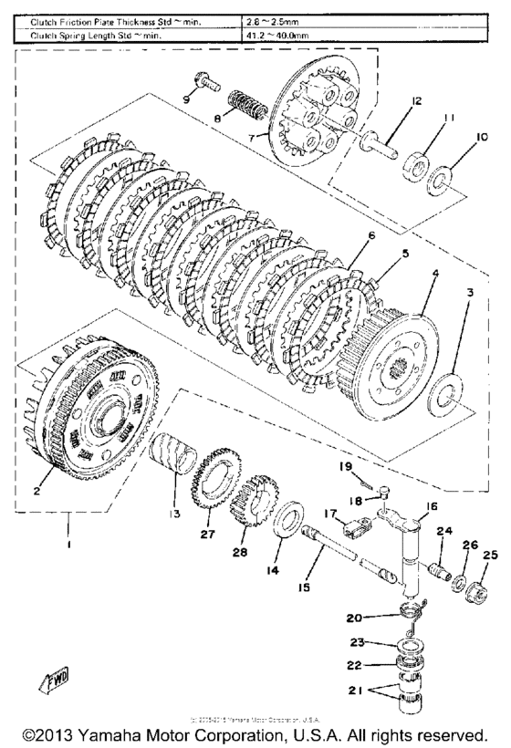 SR500F Сцепление