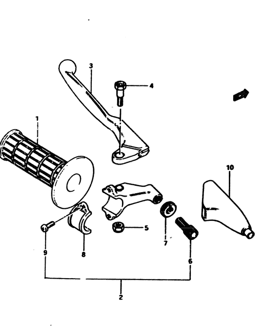 RM500 Left handle grip