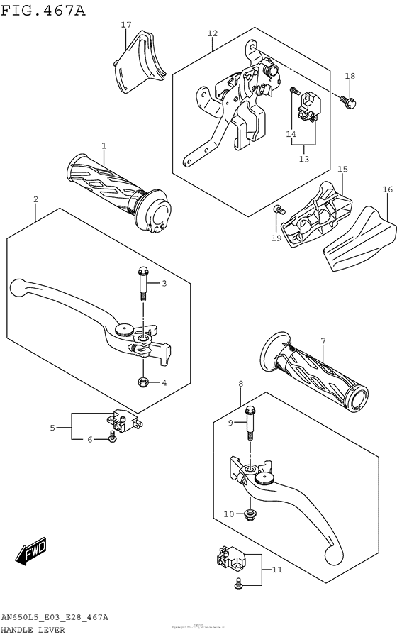 Handle Lever (An650L5 E03)