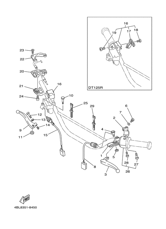 Handle switch. lever
