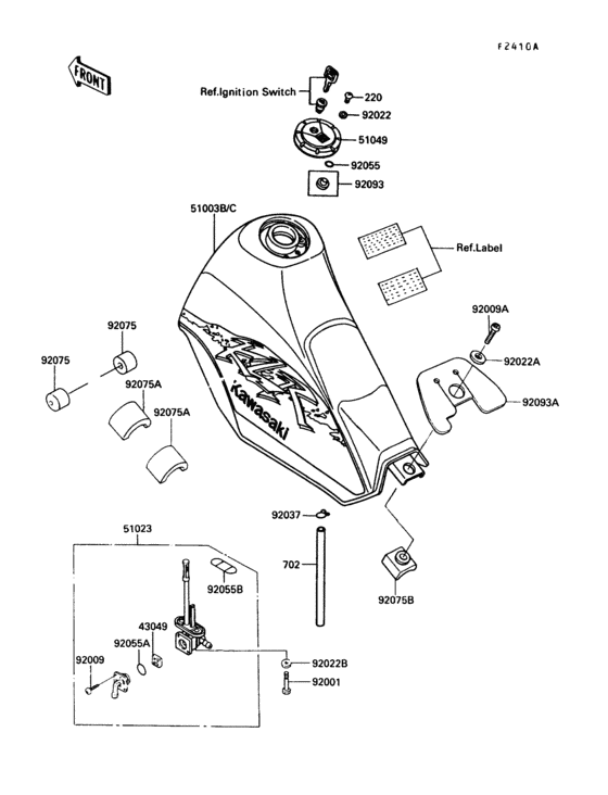 Fuel tank(kl250-d8/d9)