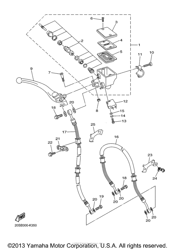 FZ6RBCB Главный тормозной цилиндр