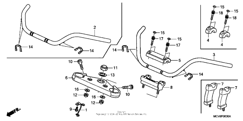 Handlebar + top bridge