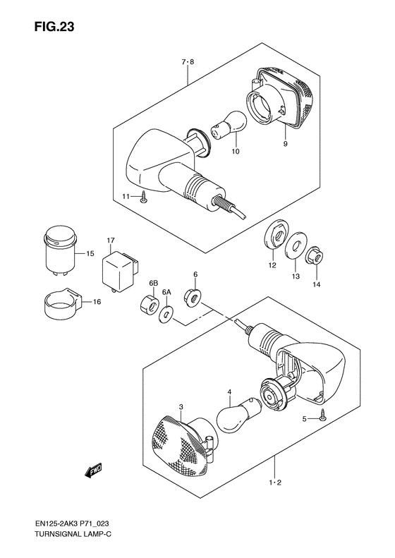 EN125 Поворотники