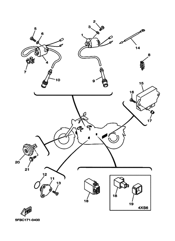 XVS650 Equipo electrico